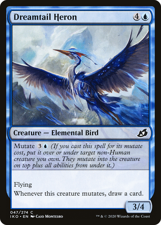 Dreamtail Heron (IKO-047) - [Ikoria: Lair of Behemoths] Foil