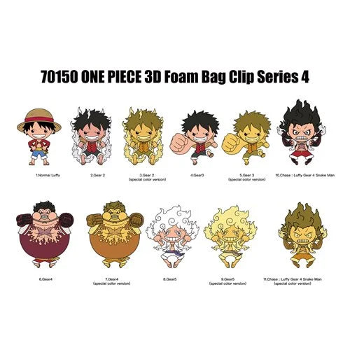 Clip de sac en mousse 3D One Piece série 3