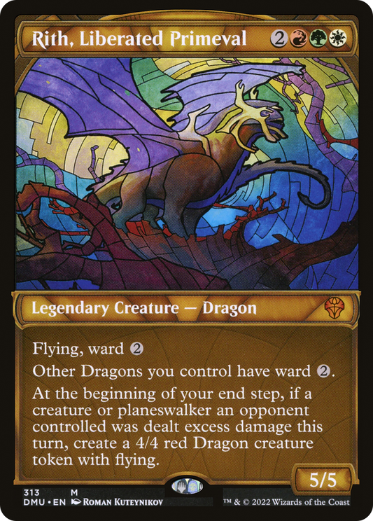 Rith, Liberated Primeval (DMU-313) - [Dominaria United]: (Showcase) Foil