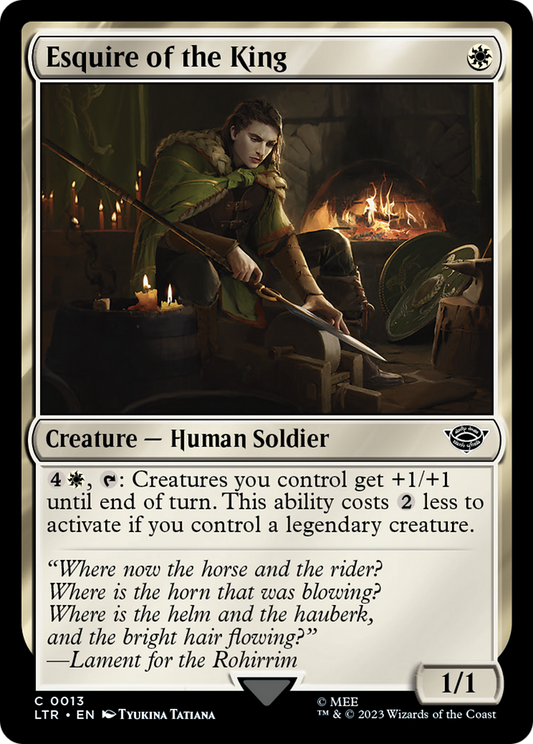 Esquire of the King (LTR-013) - [The Lord of the Rings: Tales of Middle-earth] Foil