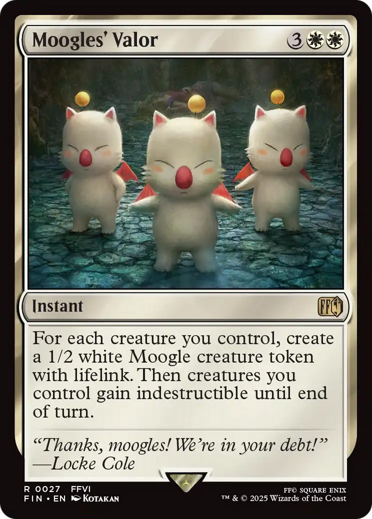 Moogles' Valor (FIN-027) - [FINAL FANTASY] Foil