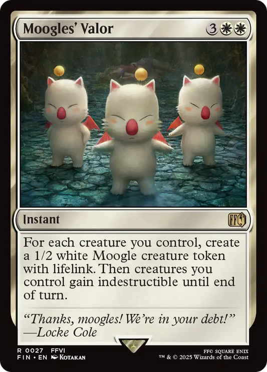Moogles' Valor (FIN-027) - [FINAL FANTASY] Foil