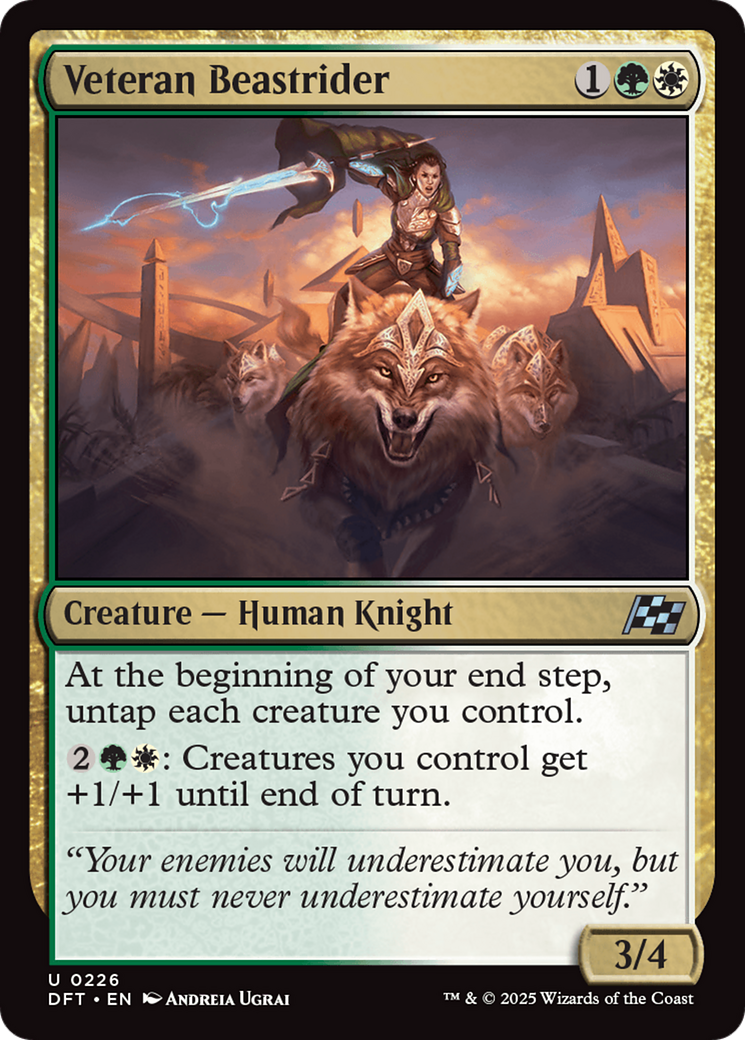 Veteran Beastrider (DFT-226) - [Aetherdrift] Foil