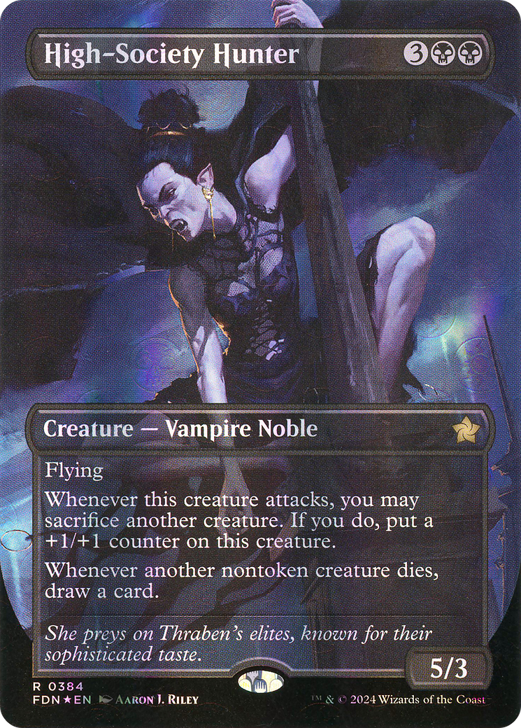 High-Society Hunter (FDN-384) - [Foundations] (Borderless) Foil