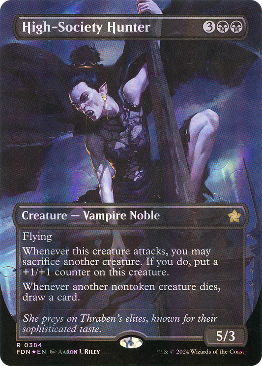High-Society Hunter (FDN-384) - [Foundations] (Borderless) Foil
