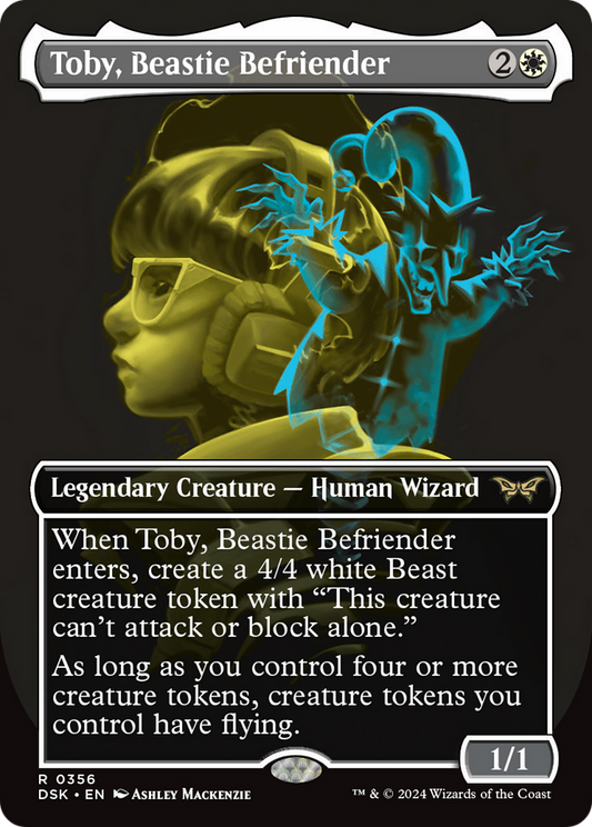 Toby, Beastie Befriender (DSK-356) - [Duskmourn: House of Horror] (Borderless) Foil
