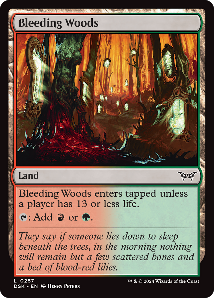 Bleeding Woods (DSK-257) - [Duskmourn: House of Horror]