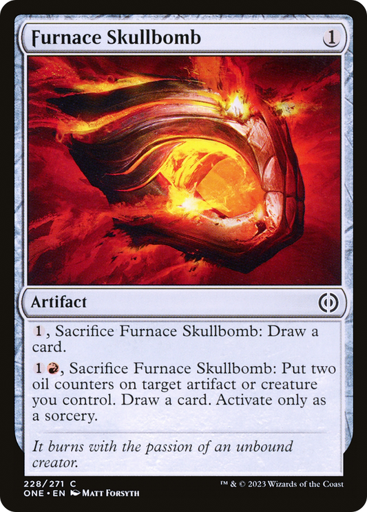 Furnace Skullbomb (ONE-228) - [Phyrexia: All Will Be One] Foil