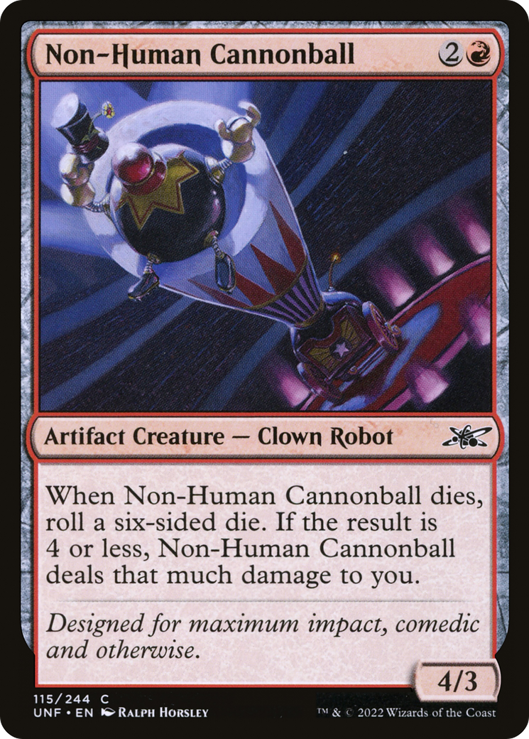 Non-Human Cannonball (UNF-115) - [Unfinity] Foil