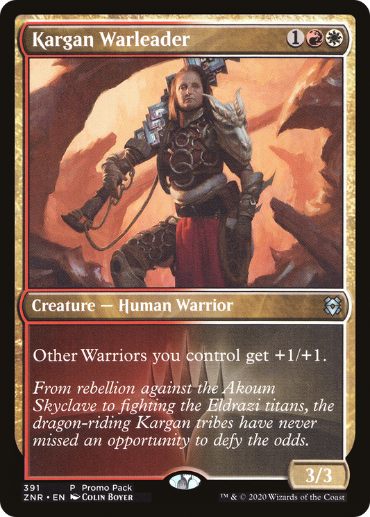 Kargan Warleader (PPZNR-391) - [Zendikar Rising] Foil