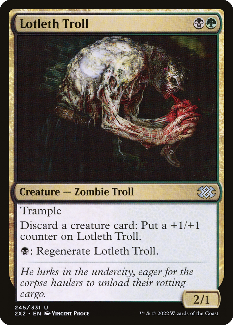 Lotleth Troll (2X2-245) - [Double Masters 2022] Foil