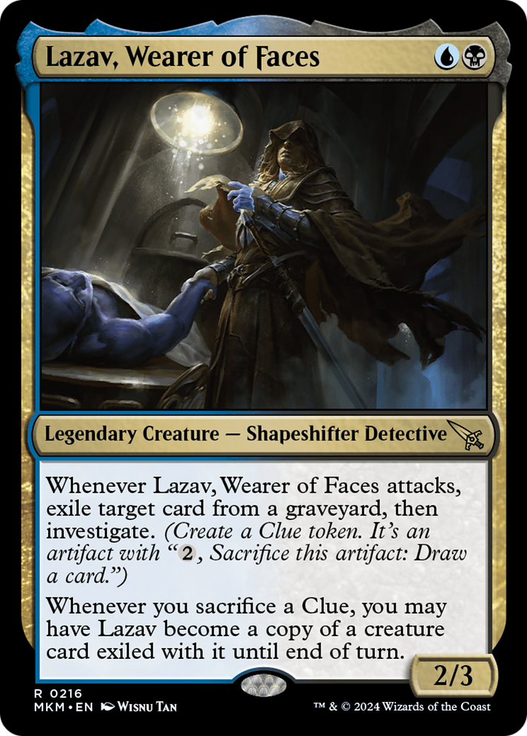 Lazav, Wearer of Faces (MKM-216) - [Murders at Karlov Manor] Foil