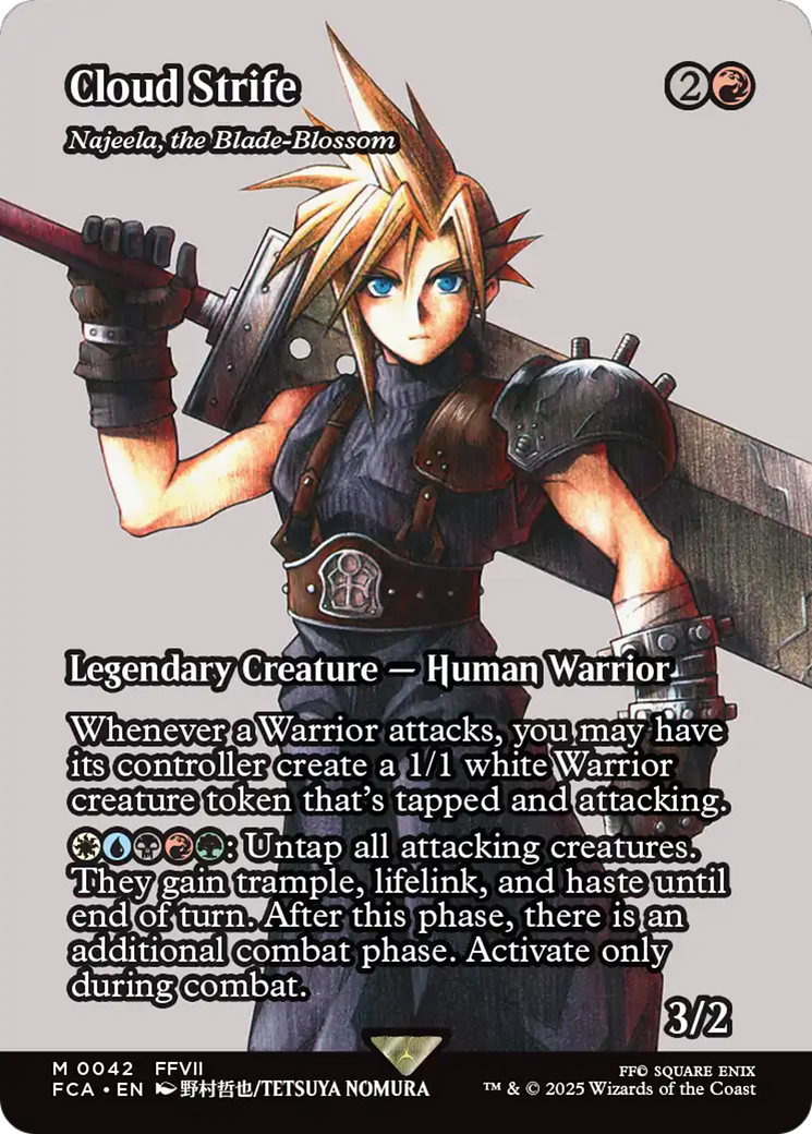 Najeela, the Blade-Blossom (FCA-042) - [FINAL FANTASY: Through the Ages] / Cloud Strife (Borderless)