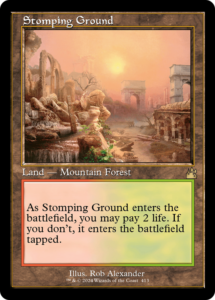 Stomping Ground (RVR-413) - [Ravnica Remastered] Foil