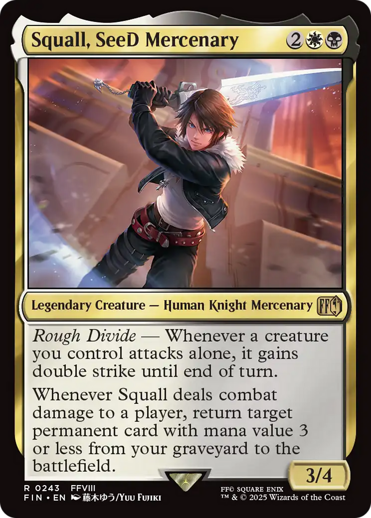 Squall, SeeD Mercenary (FIN-243) - [FINAL FANTASY] Foil