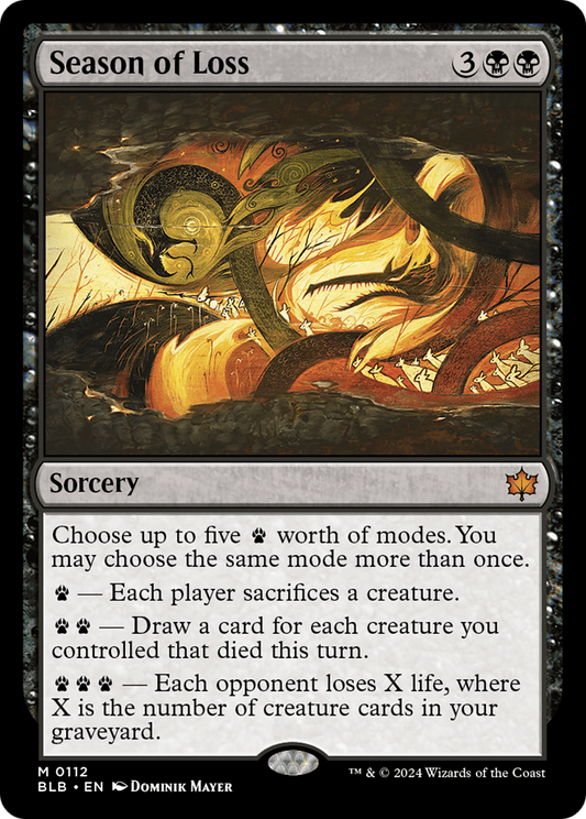 Season of Loss (BLB-112) - [Bloomburrow] Foil