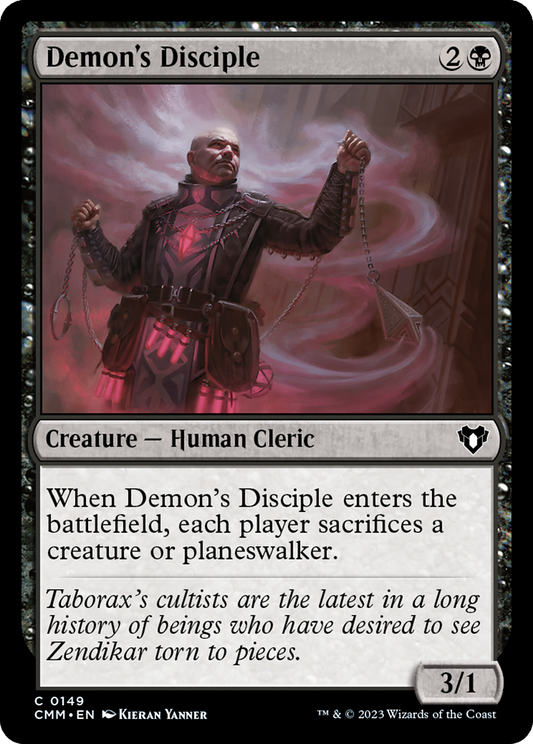 Demon's Disciple (CMM-149) - [Commander Masters]