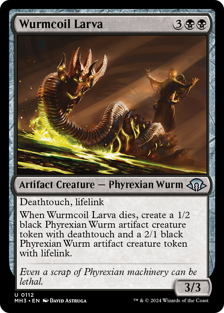 Wurmcoil Larva (MH3-112) - [Modern Horizons 3] Foil