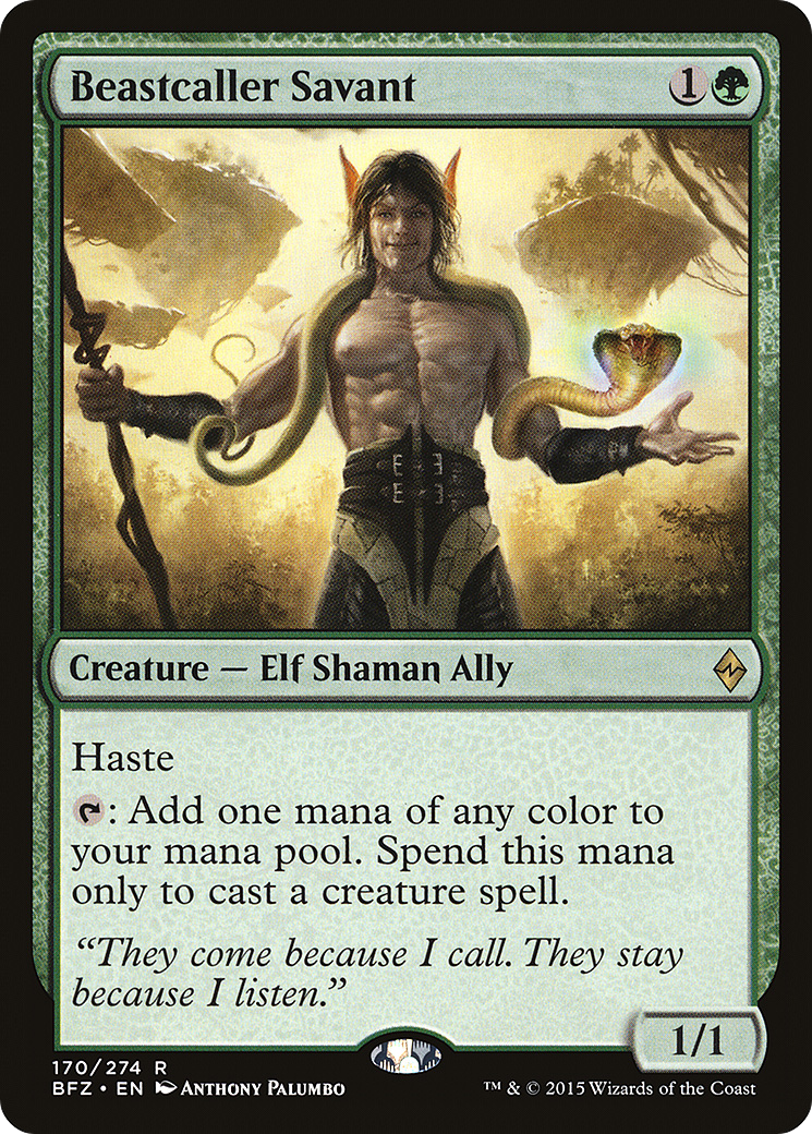 Beastcaller Savant (BFZ-170) - [Battle for Zendikar] Foil