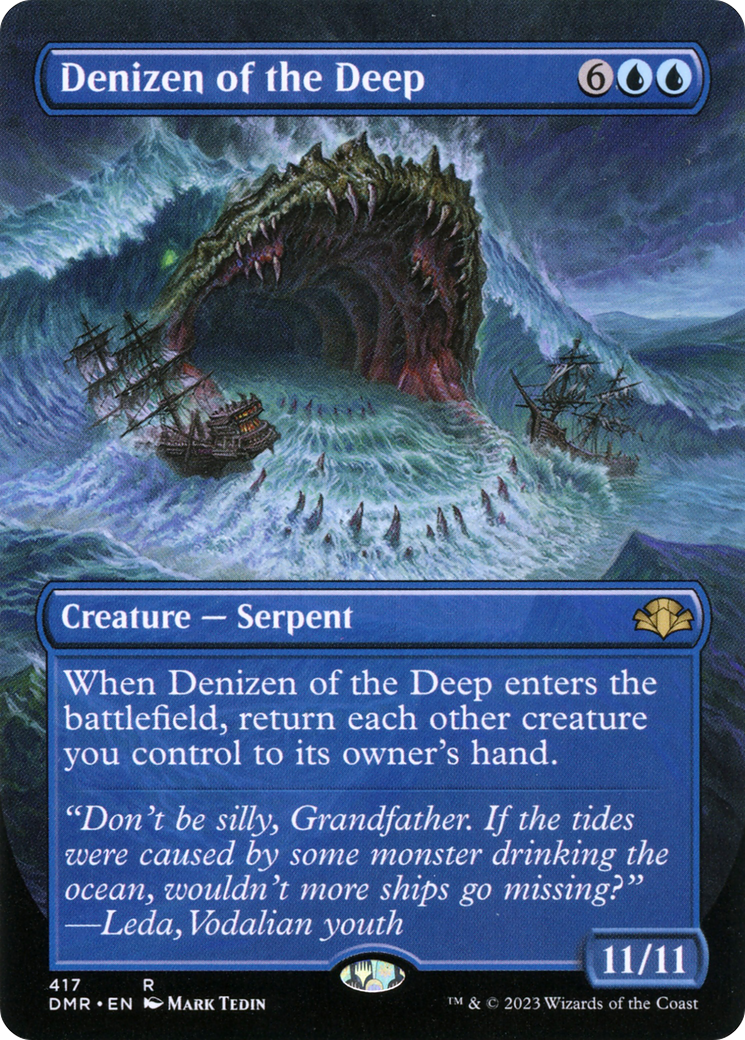 Denizen of the Deep (DMR-417) - [Dominaria Remastered] (Borderless)