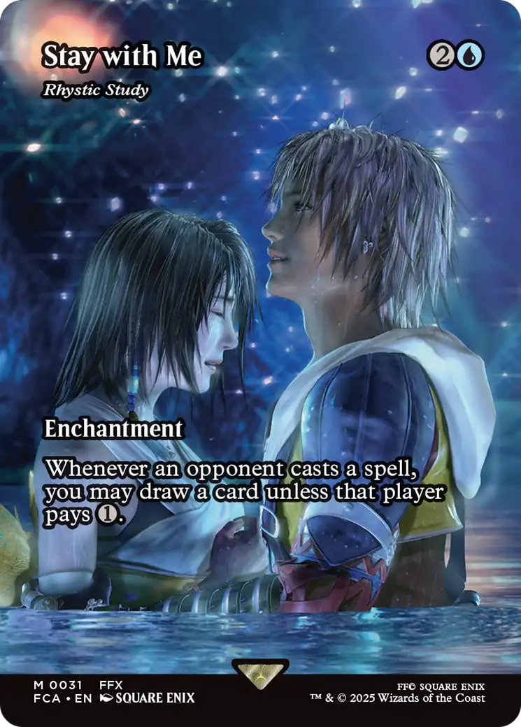 Rhystic Study (FCA-031) - [FINAL FANTASY: Through the Ages] / Stay with Me: (enchantment) (Borderless)