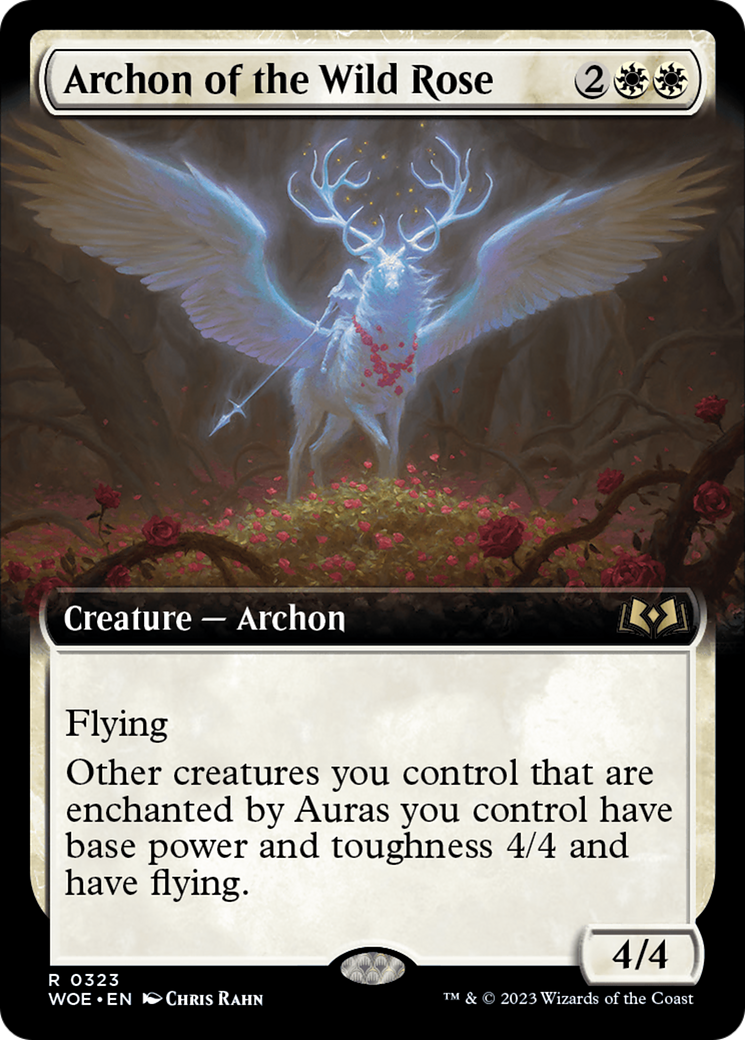 Archon of the Wild Rose (Extended Art) (WOE-323) - [Wilds of Eldraine]: (Extended Art) Foil
