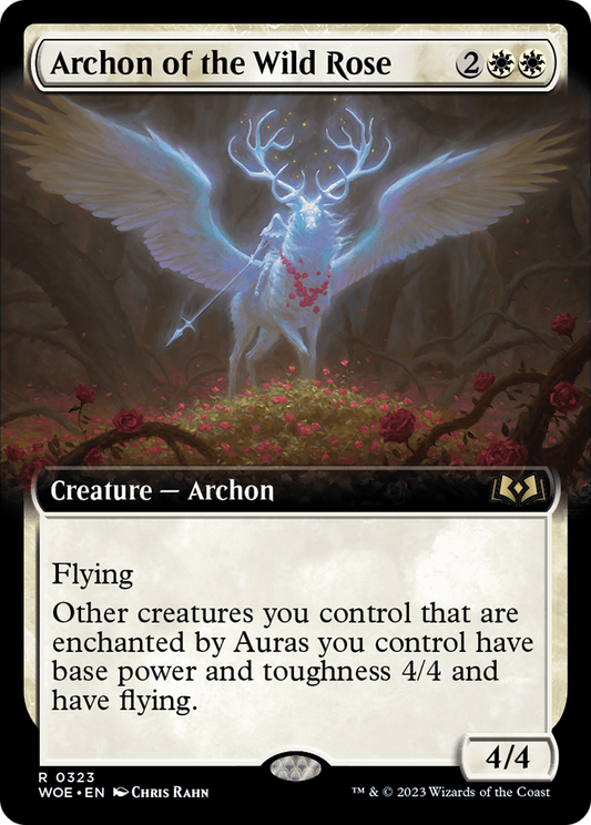 Archon of the Wild Rose (Extended Art) (WOE-323) - [Wilds of Eldraine]: (Extended Art)