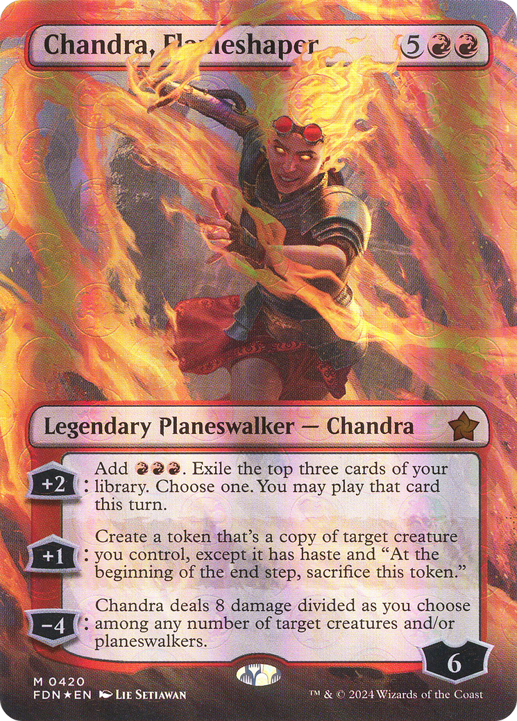 Chandra, Flameshaper (FDN-420) - [Foundations] (Borderless) Foil