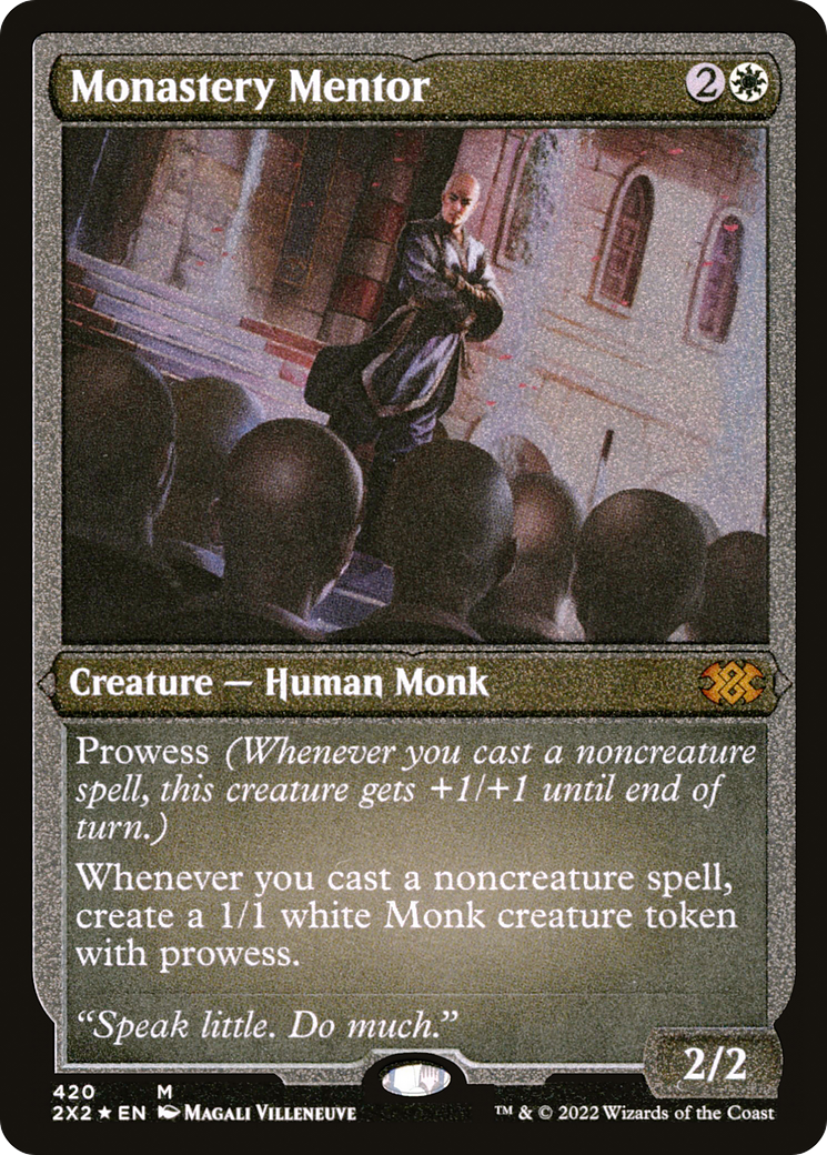 Monastery Mentor (2X2-420) - [Double Masters 2022] Foil