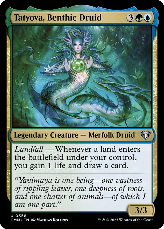 Tatyova, Benthic Druid (CMM-358) - [Commander Masters]