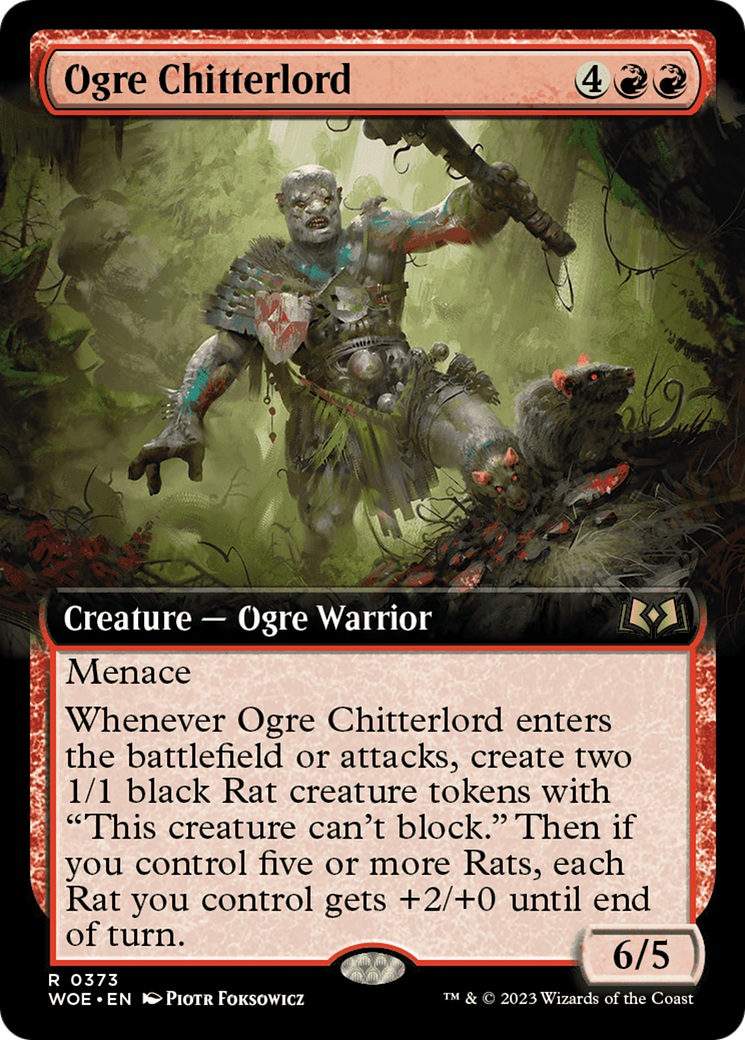 Ogre Chitterlord (Extended Art) (WOE-373) - [Wilds of Eldraine]: (Extended Art)