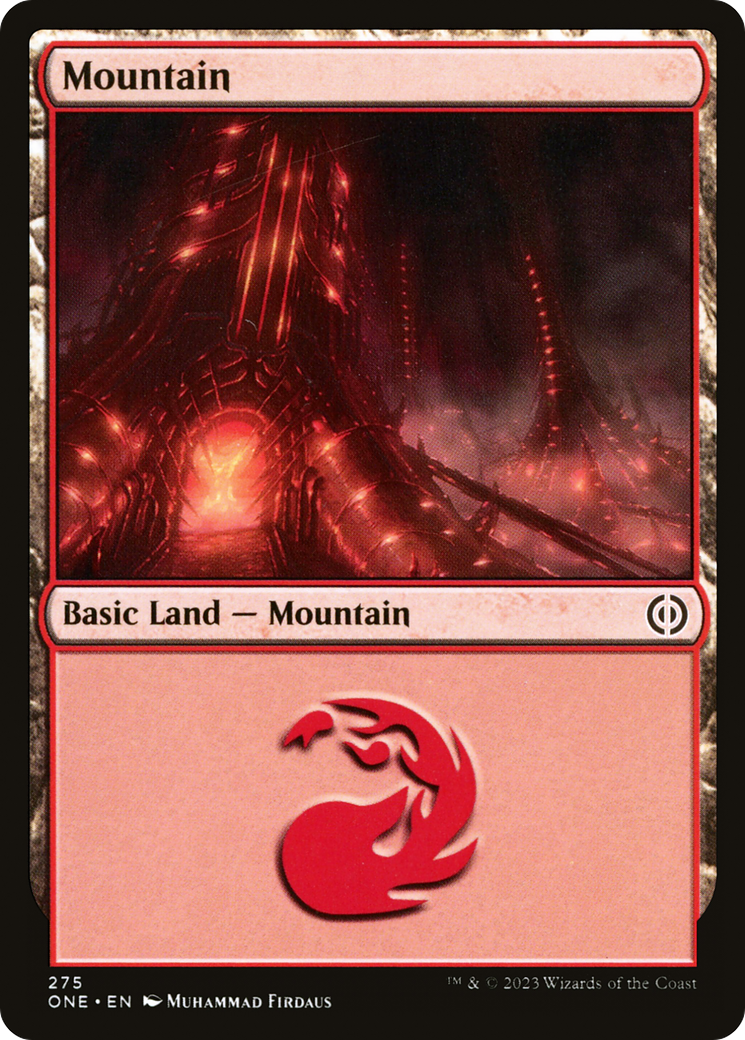 Mountain (ONE-275) - [Phyrexia: All Will Be One] Foil