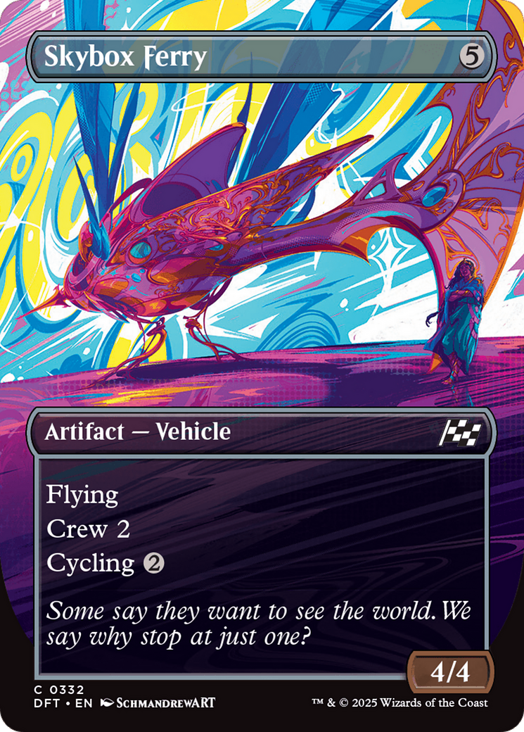 Skybox Ferry (Borderless) (DFT-332) - [Aetherdrift] Foil