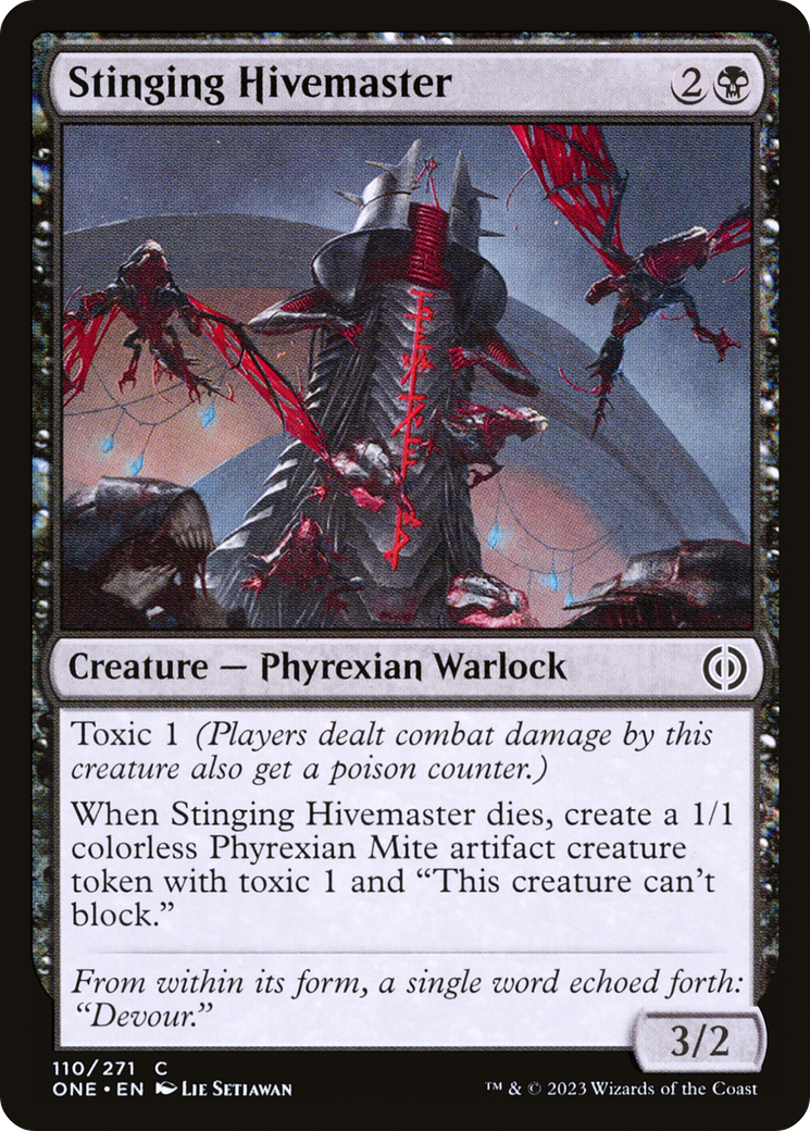 Stinging Hivemaster (ONE-110) - [Phyrexia: All Will Be One] Foil