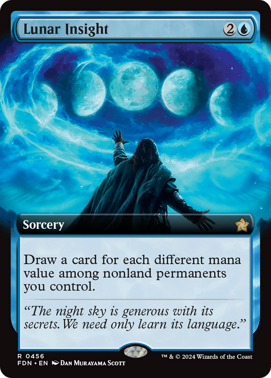 Lunar Insight (FDN-456) - [Foundations]: (Extended Art) Foil