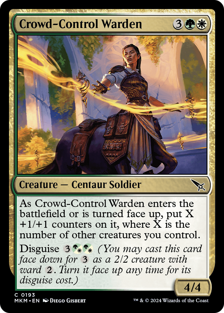 Crowd-Control Warden (MKM-193) - [Murders at Karlov Manor] Foil
