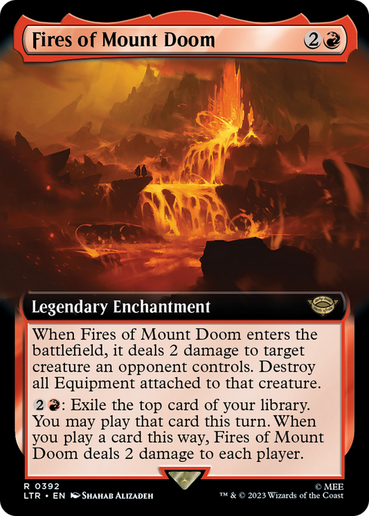 Fires of Mount Doom (LTR-392) - [The Lord of the Rings: Tales of Middle-earth]: (Extended Art)