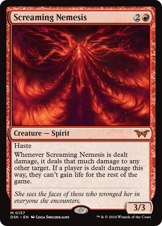 Screaming Nemesis (DSK-157) - [Duskmourn: House of Horror] Foil