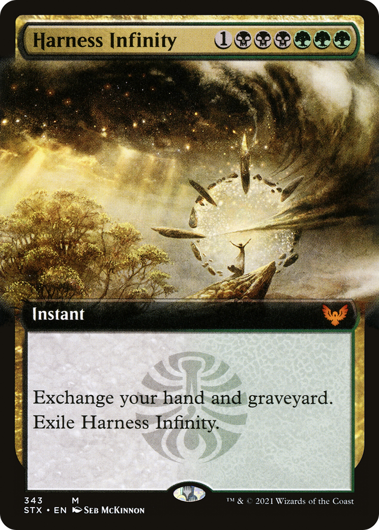 Harness Infinity (Extended Art) (STX-343) - [Strixhaven: School of Mages]: (Extended Art) Foil