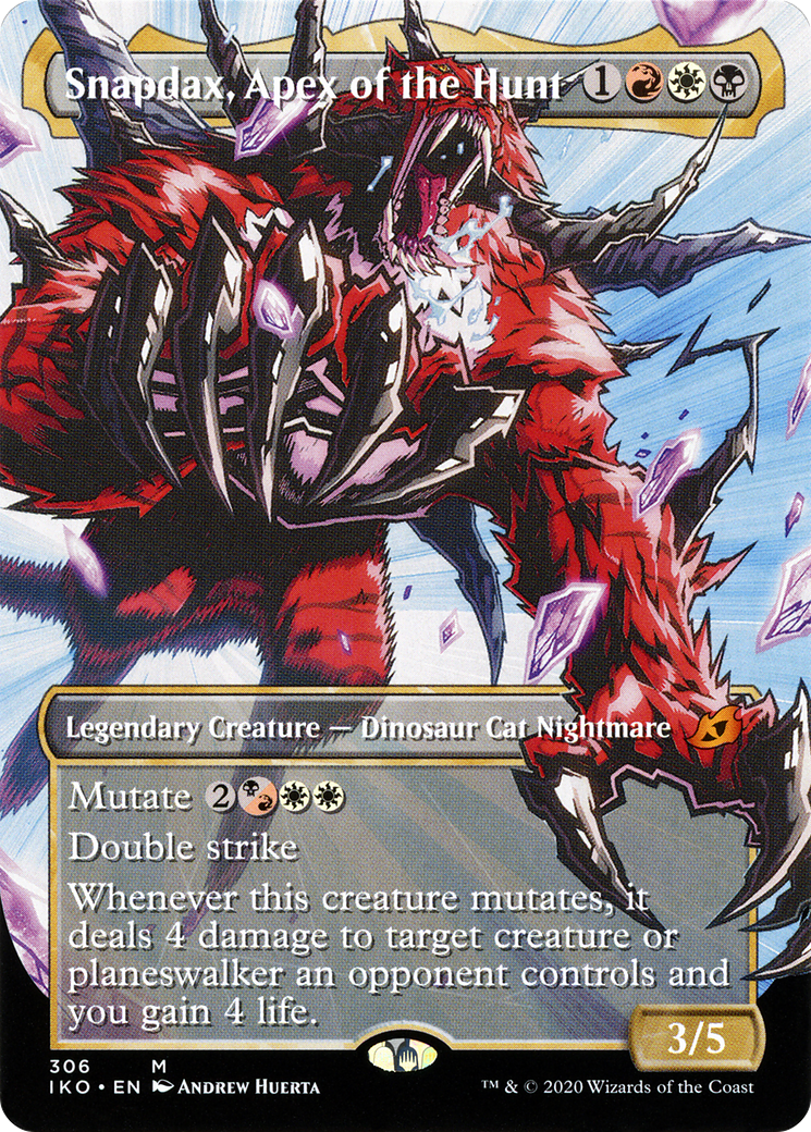 Snapdax, Apex of the Hunt (IKO-306) - [Ikoria: Lair of Behemoths]: (Showcase) (Borderless)