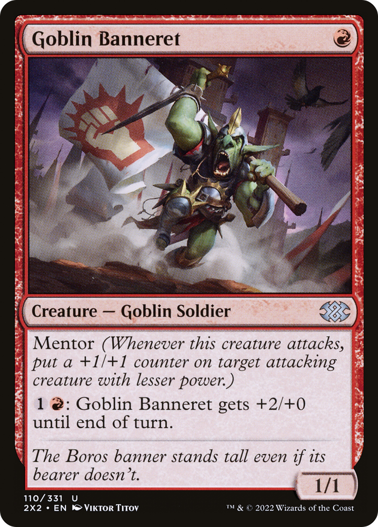Goblin Banneret (2X2-110) - [Double Masters 2022] Foil