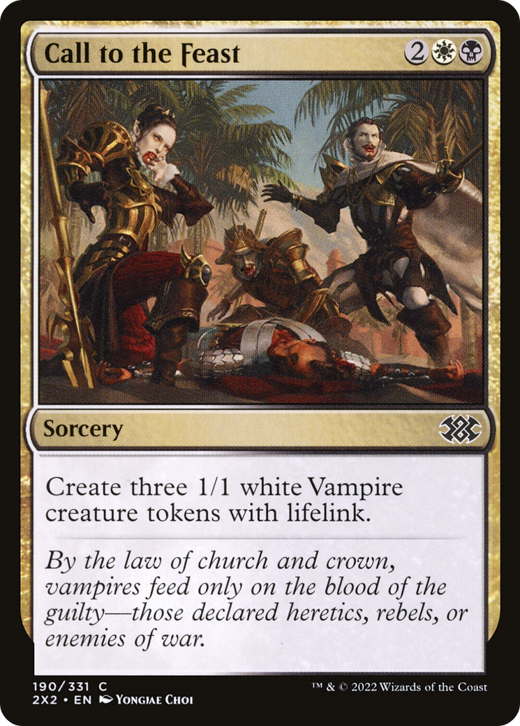 Call to the Feast (2X2-190) - [Double Masters 2022] Foil