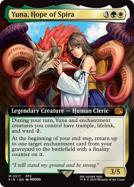 Yuna, Hope of Spira (FIN-517) - [FINAL FANTASY]: (Extended Art) Foil