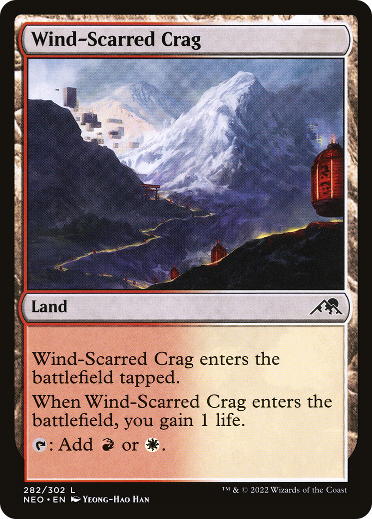Wind-Scarred Crag (NEO-282) - [Kamigawa: Neon Dynasty]