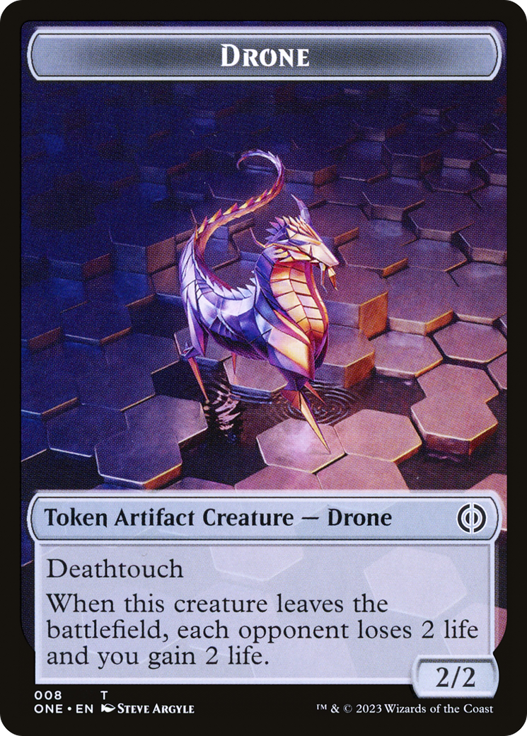 Drone (TONE-008) - [Phyrexia: All Will Be One Tokens] Foil