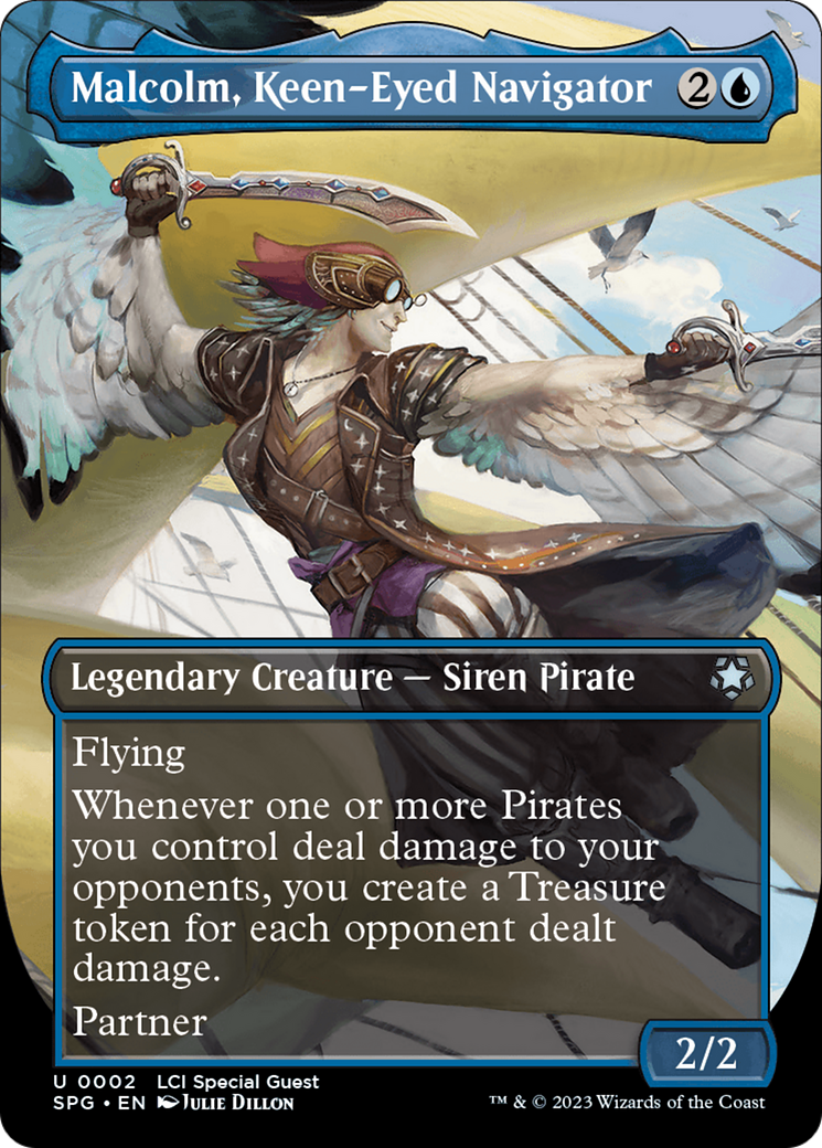 Malcolm, Keen-Eyed Navigator (SPG-002) - [Special Guests] (Borderless) Foil