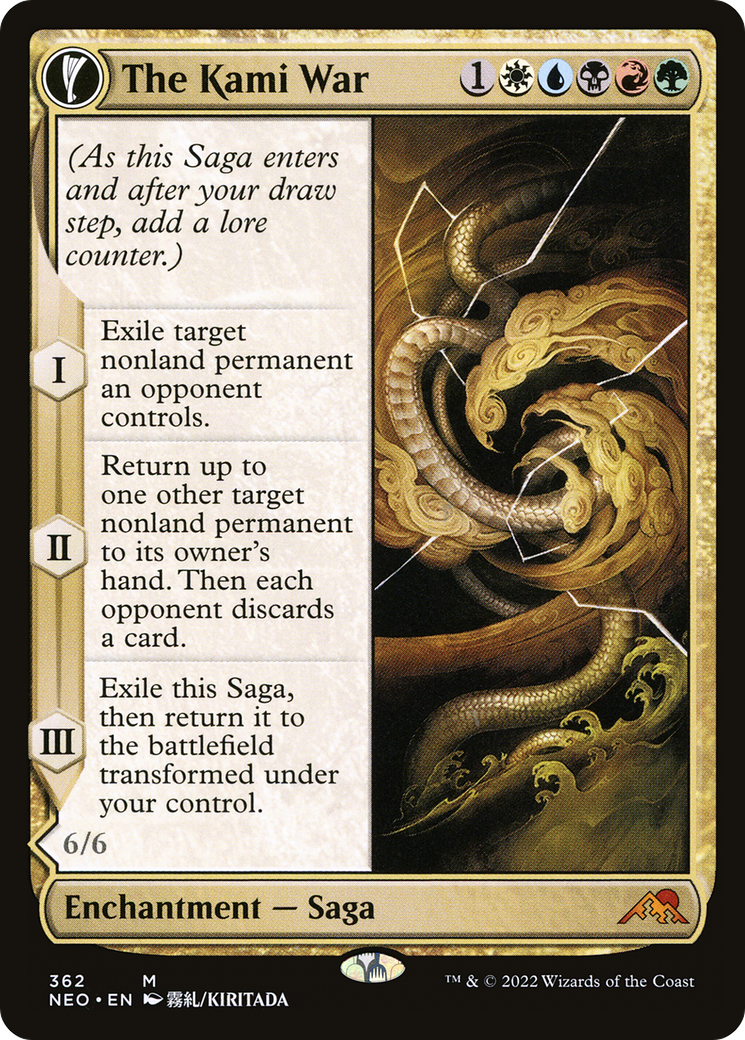 The Kami War // O-Kagachi Made Manifest (NEO-362) - [Kamigawa: Neon Dynasty]: (Showcase, fandfc) Foil