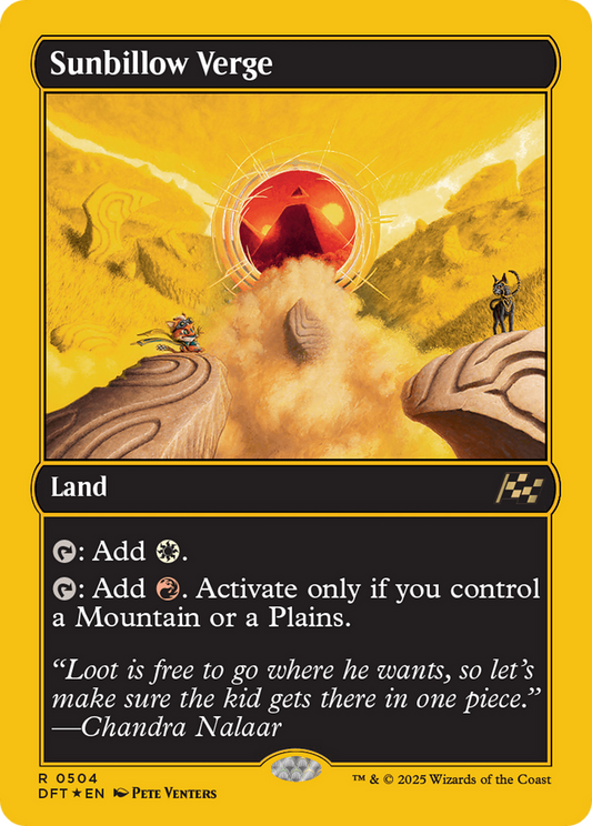 Sunbillow Verge (First-Place Foil) (DFT-504) - [Aetherdrift] Foil