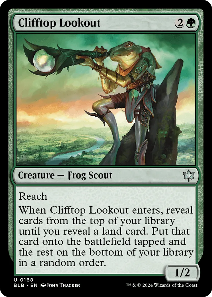 Clifftop Lookout (BLB-168) - [Bloomburrow] Foil - Emmett's ToyStop