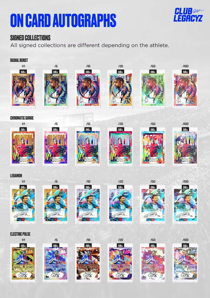 2025 Club Legacyz Icons Soccer Second Edition Hobby Box